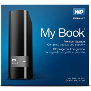 WD 4TB My Book Hard drive encrypted WDBBGB0040HBK-EESN - 4 TB - external ( desktop ) - USB 3.0 - 256-bit AES - black